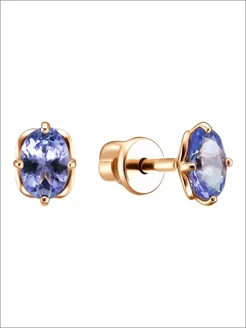 Золотые серьги 585 гвоздики с танзанитом Ювелирочка 332379092 купить за 26 665 ₽ в интернет‑магазине Wildberries