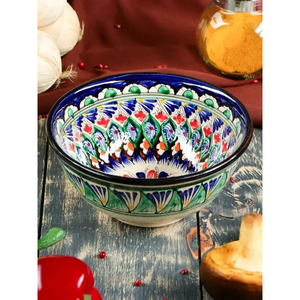 Пиала для супа коса узбекская d=15,5 см 550 мл