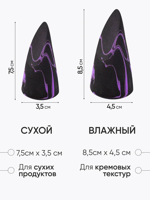 Limoni Набор Спонж для макияжа с силиконовым футляром, голубой, фото 3