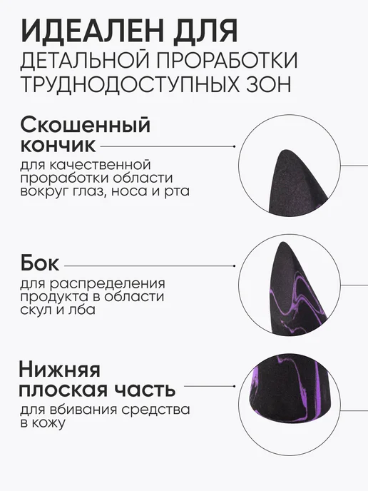Limoni Набор Спонж для макияжа с силиконовым футляром, голубой, фото 4