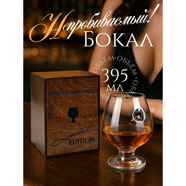 Бокал для виски с пулей
