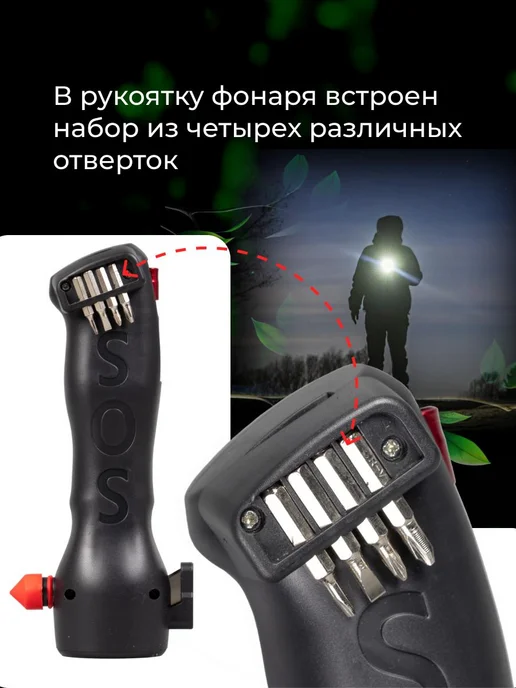 TOP-Store Фонарик аккумуляторный с отвертками F-013, вариант, фото 3