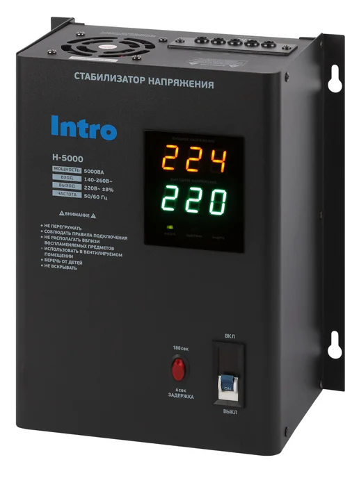 INTRO Стабилизатор напряжения 220в 5000 Ватт настенный, вариант, фото 8