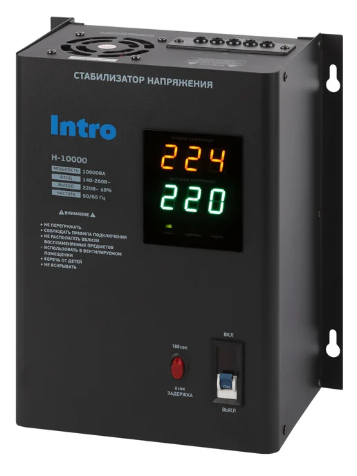 INTRO Стабилизатор напряжения 220в 10000 Ватт настенный, вариант, фото 8