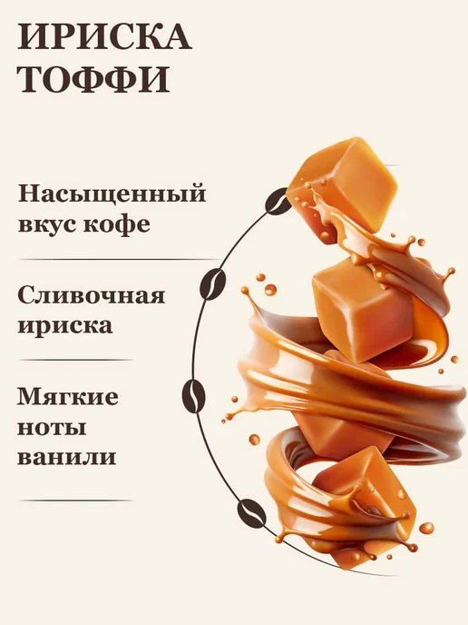 Feliche Кофе в зернах 250 г Ириска Тоффи, 250 г, фото 2