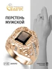 Кольцо мужское печатка золото 585 с камнем объемная ЮЗ Статус 145610402 купить за 72 053 ₽ в интернет‑магазине Wildberries