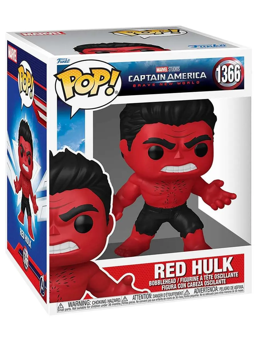 Фигурка Funko POP! Bobble Marvel Captain America Red Hulk 6 Фигурка Funko POP! Bobble Marvel Captain America Red Hulk 6