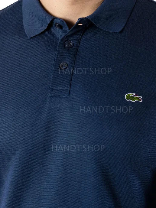 HANDT SHOP Футболка поло с длинными рукавом, синий, фото 2