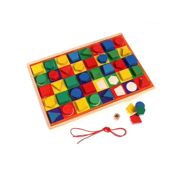 Детский развивающий набор "Шнуровка+конструктор+ доска"