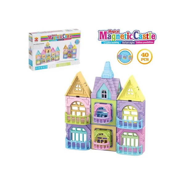 Магнитный конструктор "Замок", 40 деталей/Замок