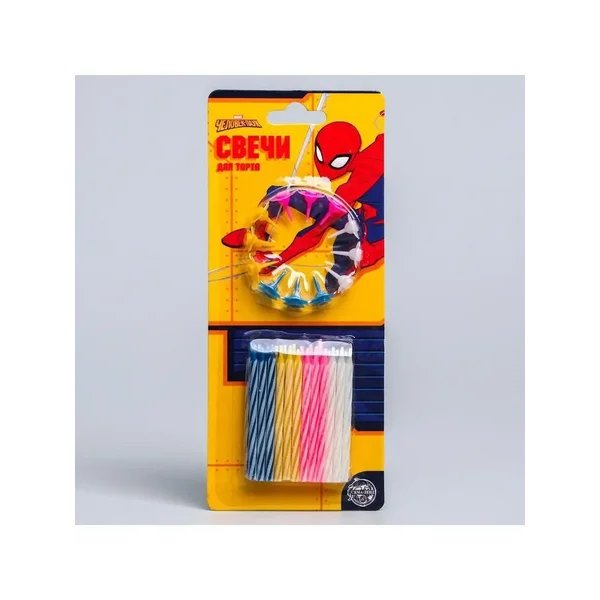 Набор свечей для торта, Человек-Паук
