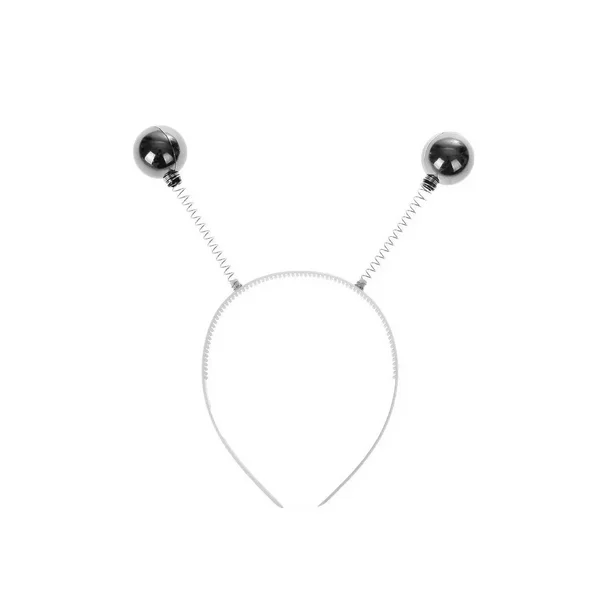 Карнавальный ободок "Шарики", цвет серебро