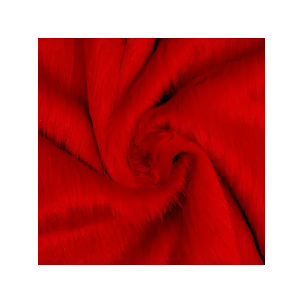 Красный искусственный мех
