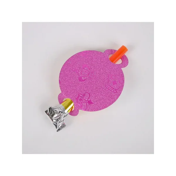 Карнавальный язычок "Корона", набор 6 шт., цвет фуксии