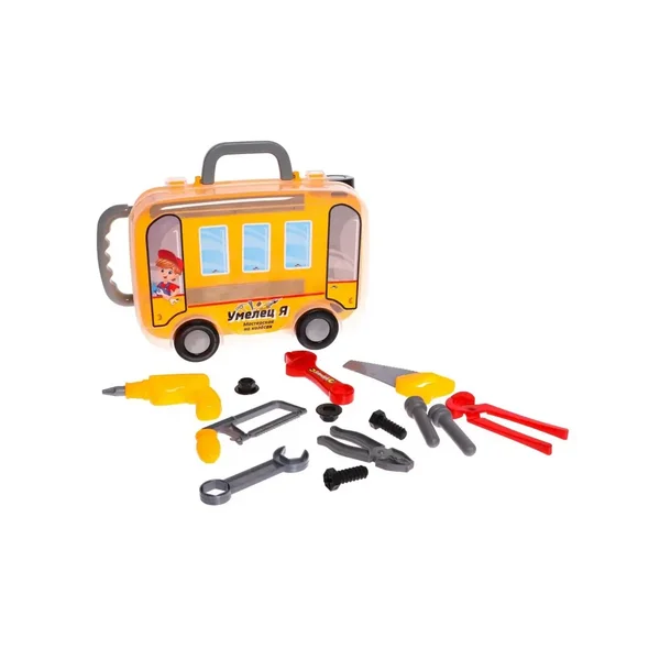 Игровой модуль "Мастерская на колесах", чемоданчик, 13 детал