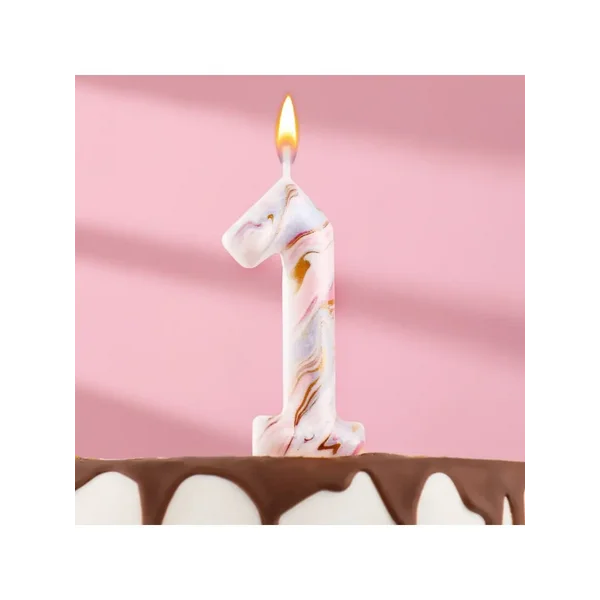 Свечи для торта цифры "1"