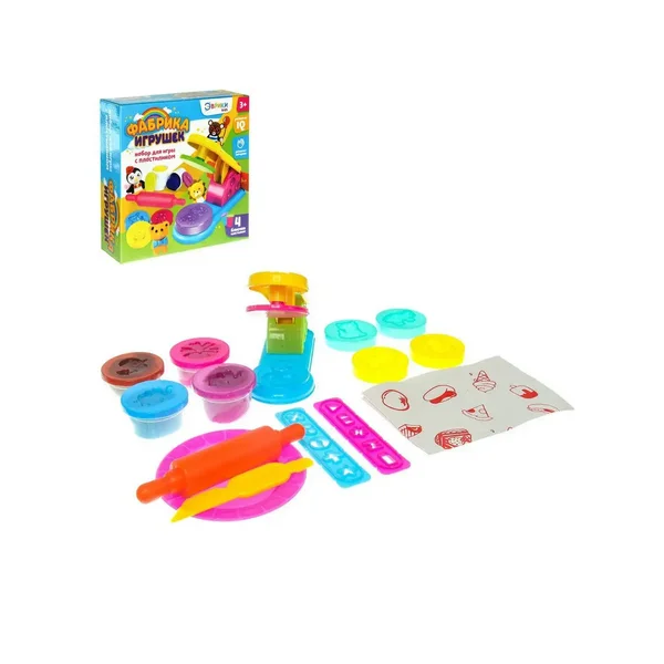 Набор для игры с пластилином "Фабрика игрушек"/Детская игра