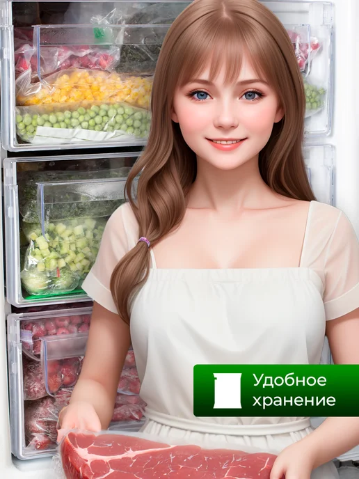 Пакеты для вакууматора гладкие набор 100 шт 20*30, 28x35, 50 шт, фото 8