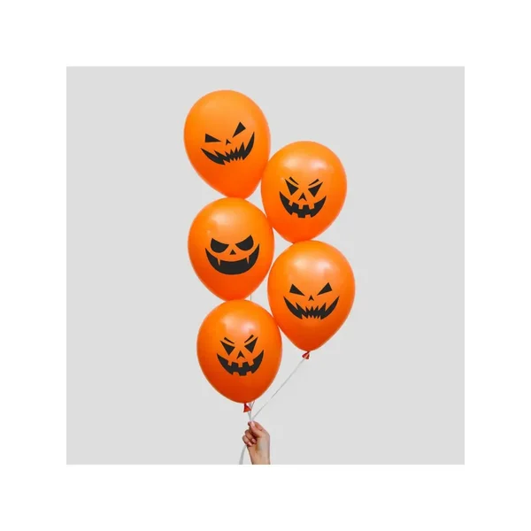 Шар воздушный "Страшные тыквы", 12", 1 ст., набор 50 шт МИКС