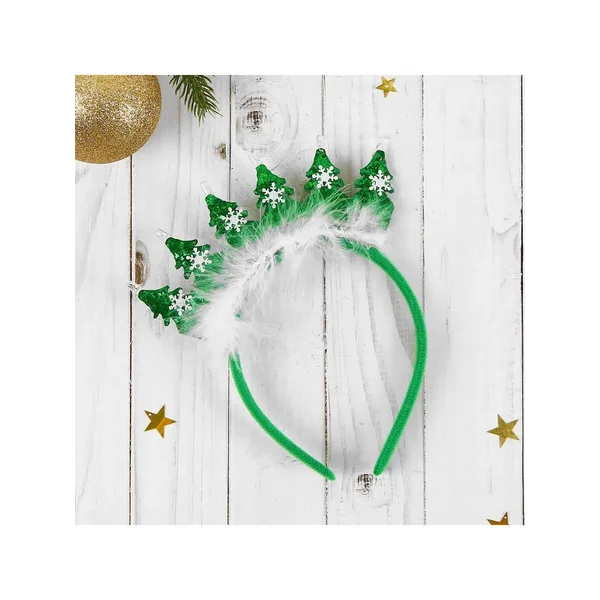 Новогодний светящийся ободок ёлочки