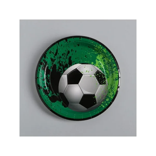 Тарелка бумажная Футбольный мяч
