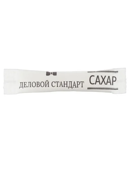 Сахар в стиках порционный Деловой стандарт 5 гр. 2 упаковки, 2000 шт, 5 г