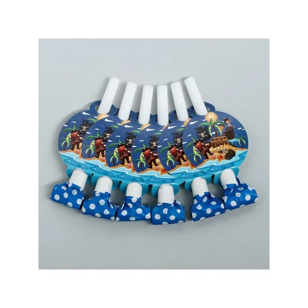 Карнавальный язычок "Пираты", набор 6 шт.