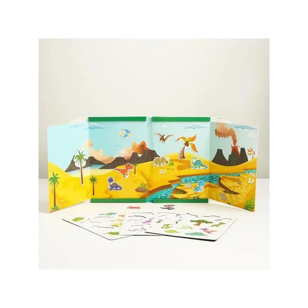 Детский развивающий раскладной чемоданчик "Динозавры"