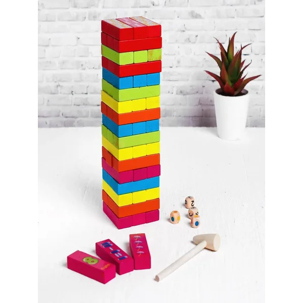 Настольная игра "Дженга. учимся считать", развивающая игра