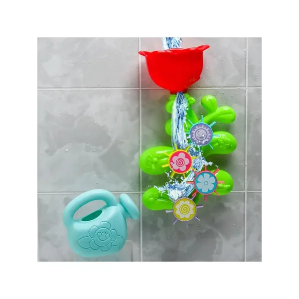 Набор игрушек для купания "Цветок - мельница" с лейкой