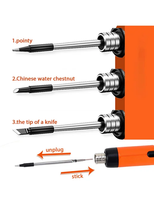 Паяльник Аккумуляторный, синий, фото 3