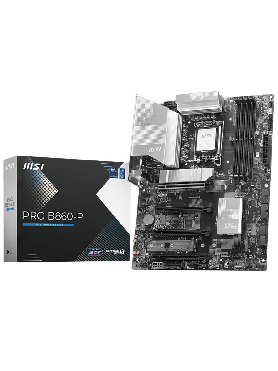 Материнская плата PRO B860-P LGA1851 Intel B860 ATX RTL MSI 333080390 купить в интернет‑магазине Wildberries