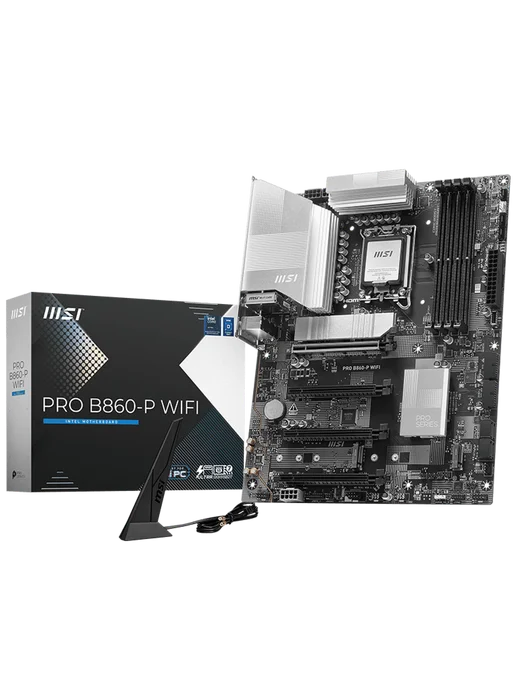 MSI Материнская плата PRO B860-P WIFI LGA1851 Intel B860 ATX RT, Intel B860 RT
