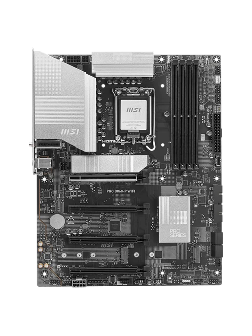 MSI Материнская плата PRO B860-P WIFI LGA1851 Intel B860 ATX RT, Intel B860 RT, фото 2
