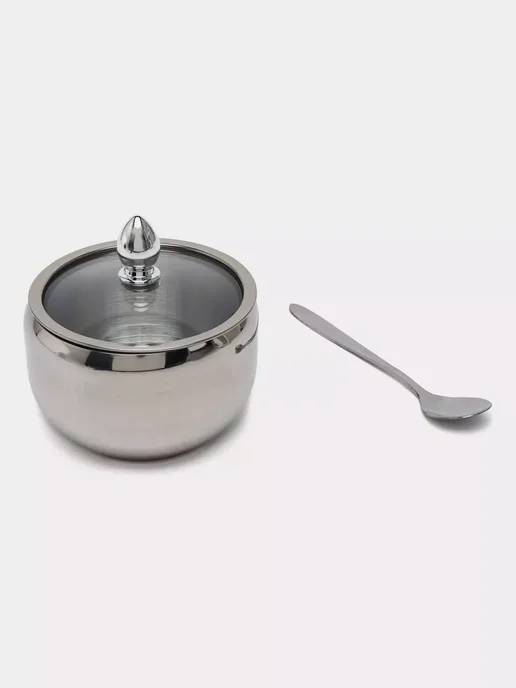 Rims Сахарница с ложкой, серый