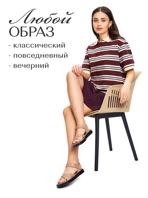 Marta & Matteo Летние босоножки на липучке без каблука, вариант, фото 4