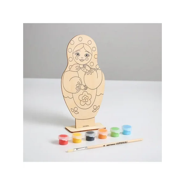 Роспись по дереву "Матрёшка"