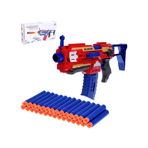 Детский автоматический бластер "Супергерой", работает от бат