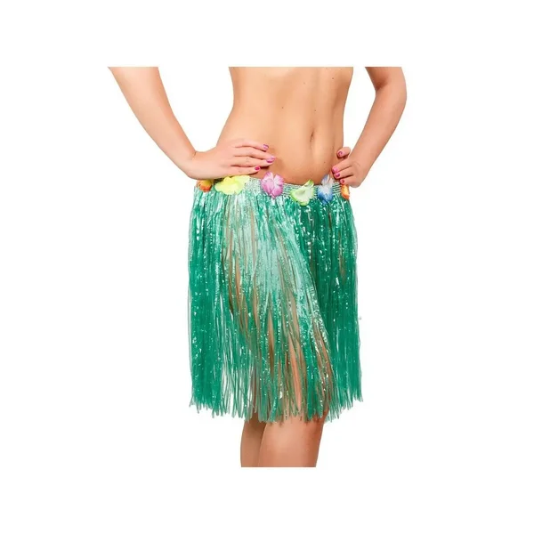 Гавайская юбка, цвет зеленый