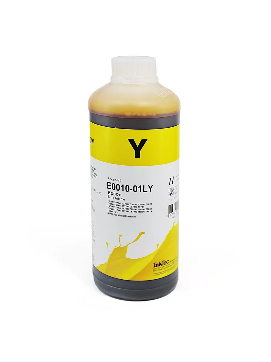 Чернила InkTec Epson T0824 / E0010-01LY / желтые, 1л