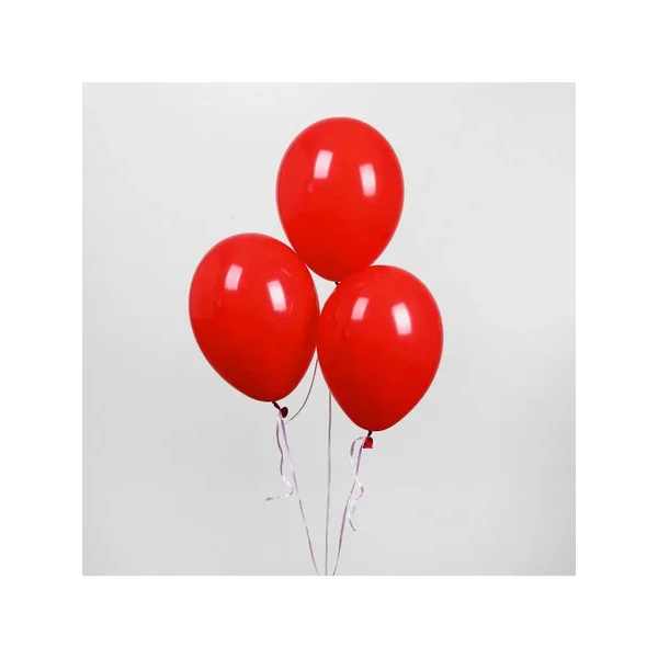 Шар латексный 12", пастель, набор 25 шт., цвет красный