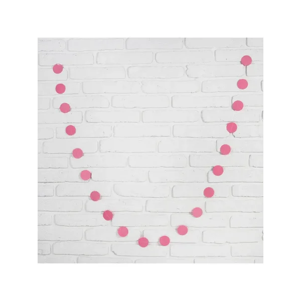 Гирлянда "Розовые кружочки", 3 слоя, 200 см