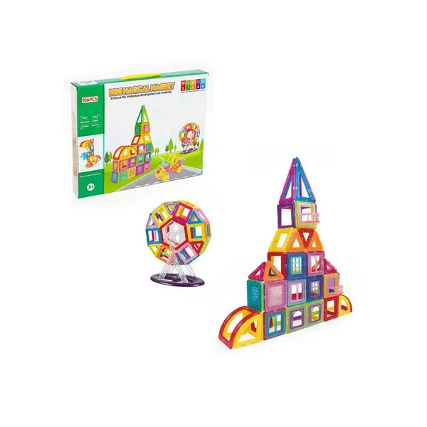 Конструктор магнитный/"Мини магический магнит"/106 деталей