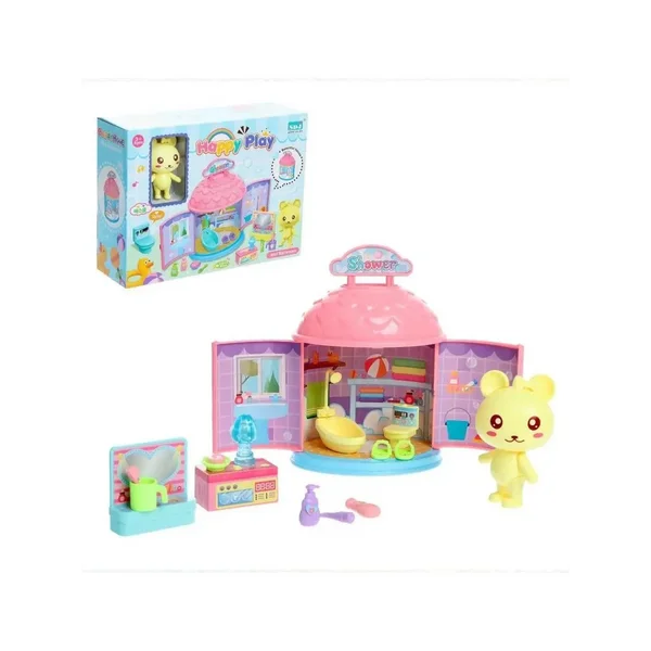 Мебель игрушечная/Игрушка-фигурка "Домик с питомцем"