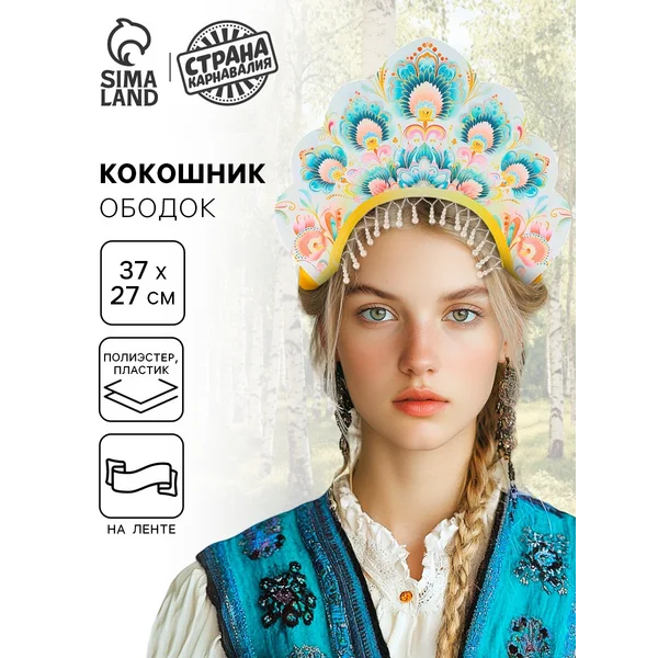 Кокошник Снегурочки русский народный