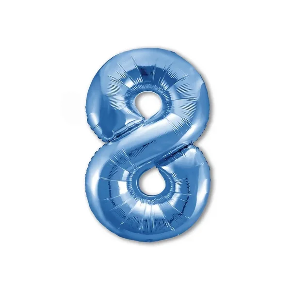 Воздушный шар фольгированный 40" цифра 8
