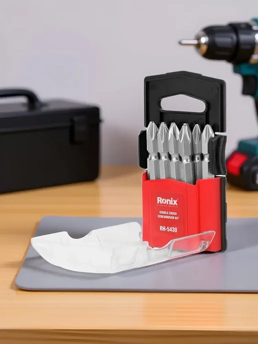 Набор бит для двусторонней отвертки Ronix RH-5430, черный, фото 2