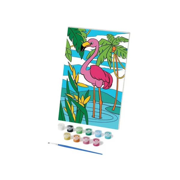 Картина по номерам "Розовый фламинго" 20х30 см