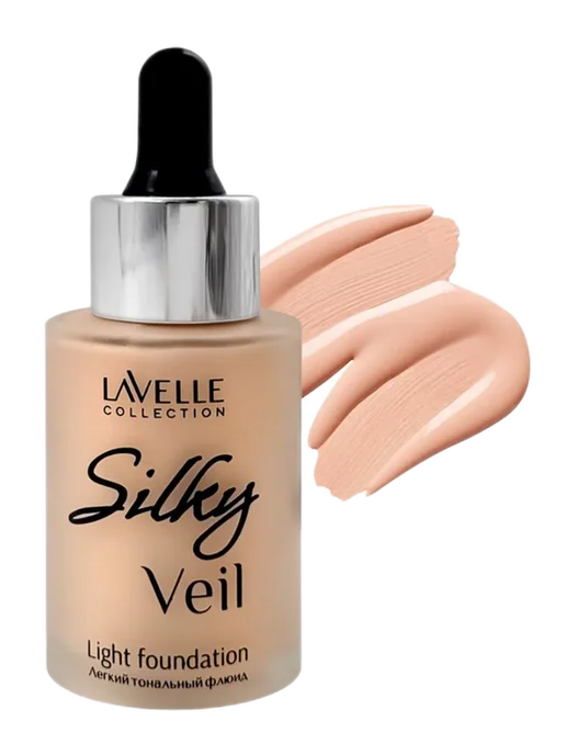 Lavelle collection Тональный крем для лица Silky veil 01, розовый, фото 2