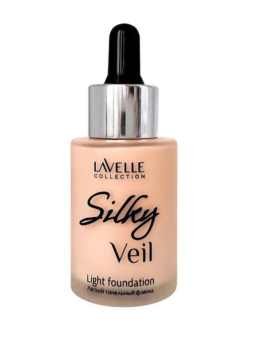Lavelle collection Тональный крем для лица Silky veil 01, розовый, фото 3
